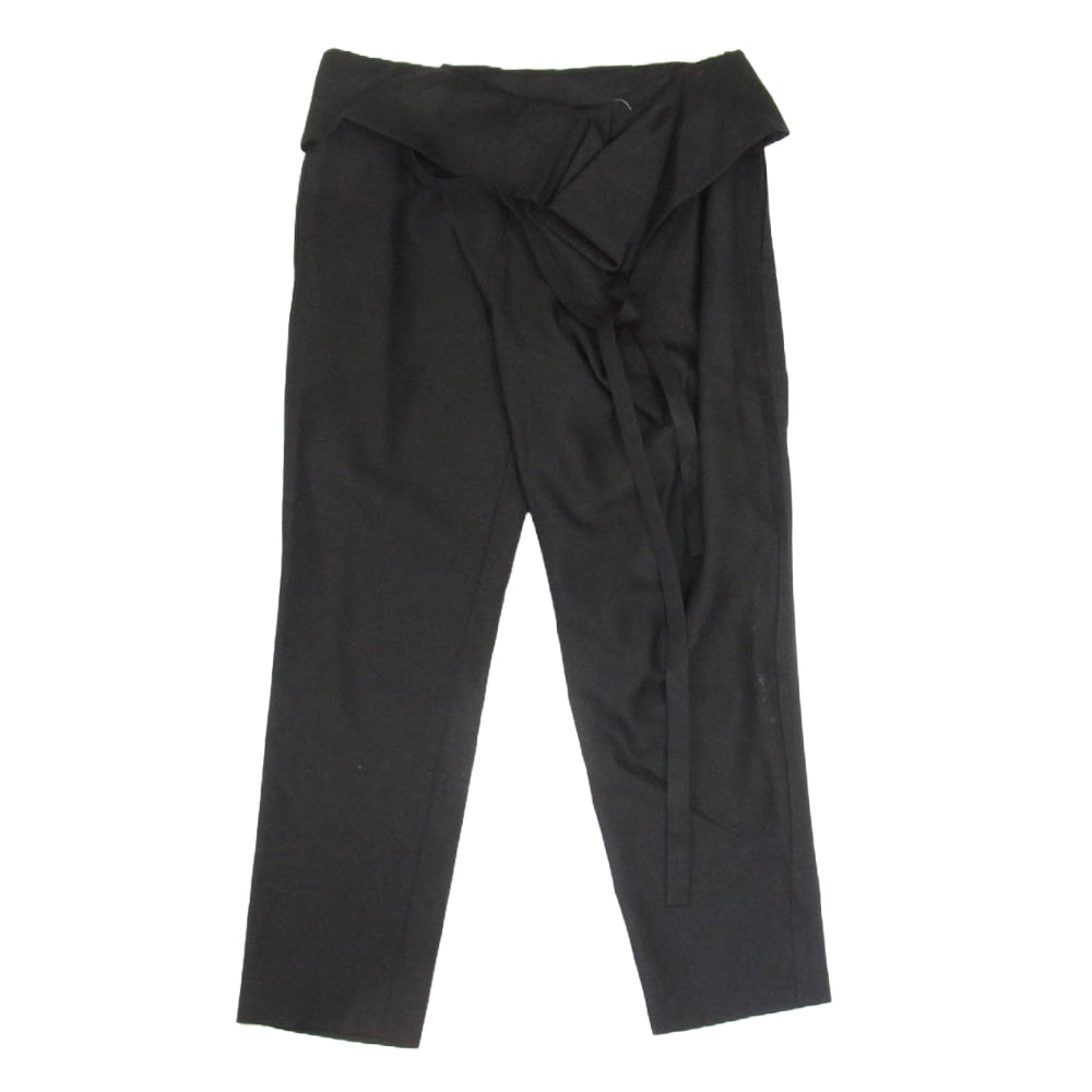 ジョンリンクス JL107-PT279 silk wool pants シルク ウール テーパード パンツ ブラック系 M【中古】
