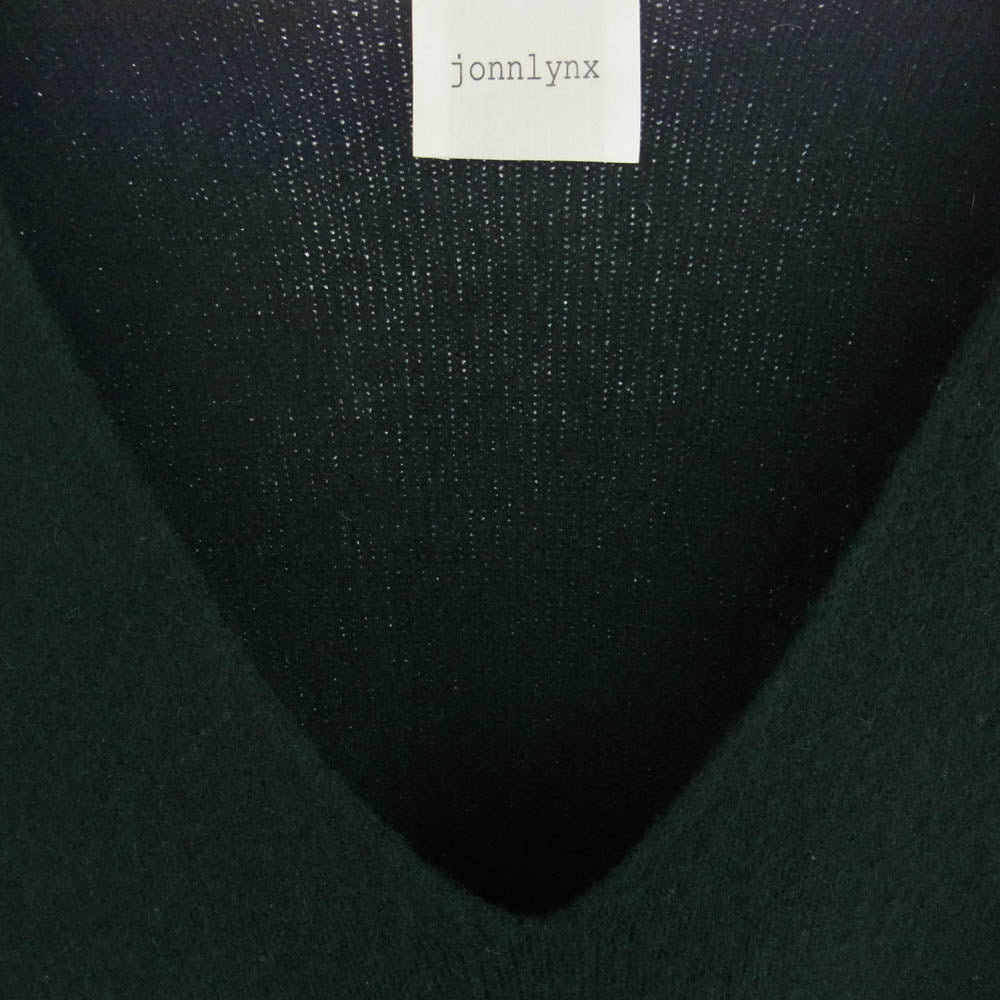 ジョンリンクス 19AW JL109-KN437 ヤク ウール ニット ジレ ベスト モスグリーン系 M【中古】