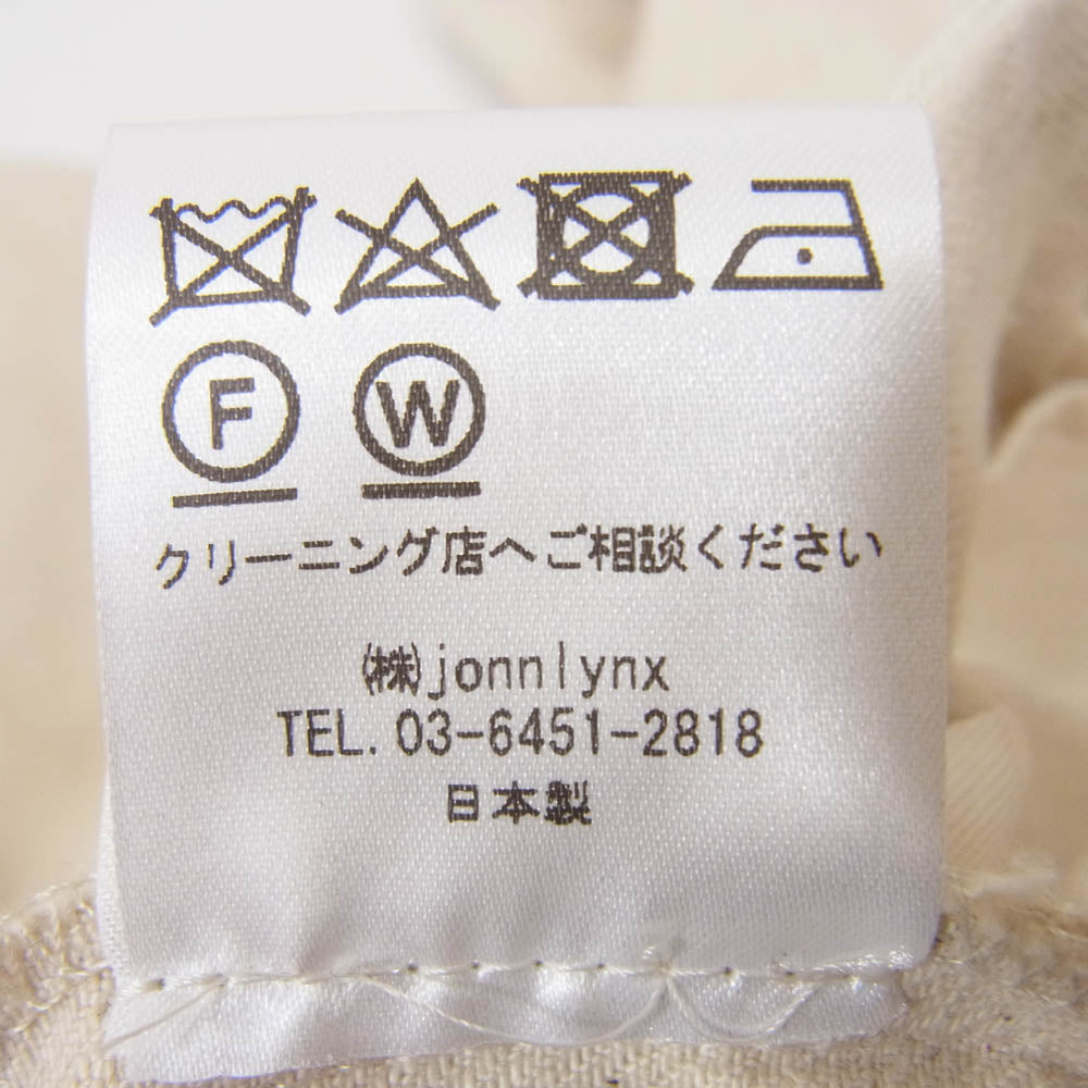 ジョンリンクス JL201-PT560 サスペンダー デニムパンツ オフホワイト系 M【中古】