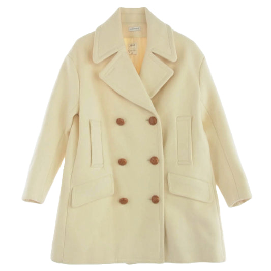 MADISON BLUE マディソンブルー 17AW MB174-2011 メルトン ウール ビッグ Pコート オフホワイト系【中古】