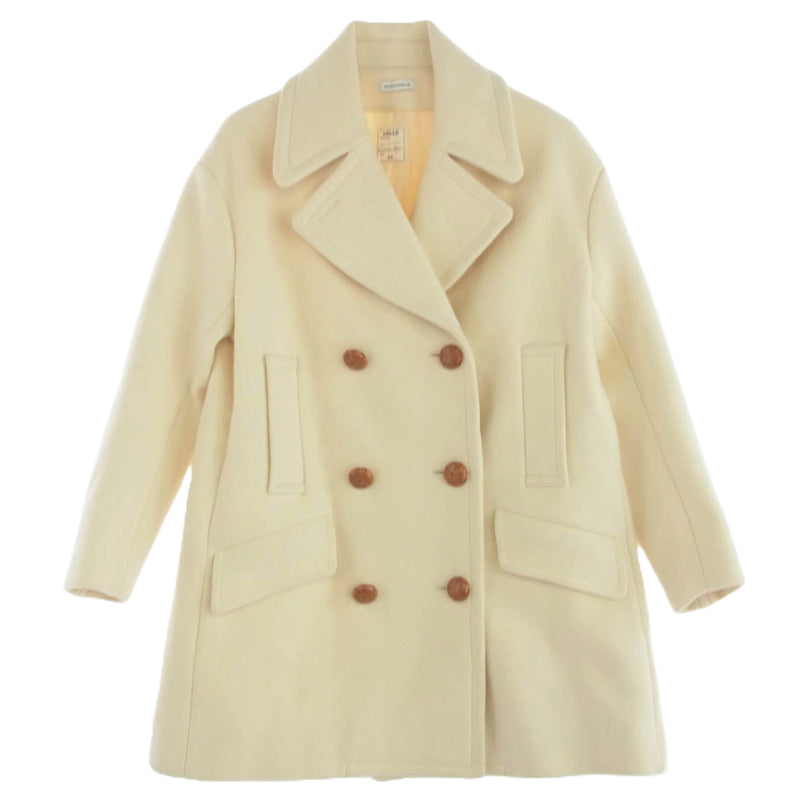 MADISON BLUE マディソンブルー 17AW MB174-2011 メルトン ウール ビッグ Pコート オフホワイト系【中古】