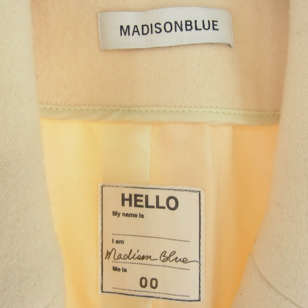 MADISON BLUE マディソンブルー 17AW MB174-2011 メルトン ウール ビッグ Pコート オフホワイト系【中古】