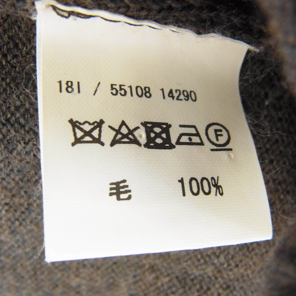 グランサッソ イタリア製 モックネック セーター ニット ダークブラウン系【中古】