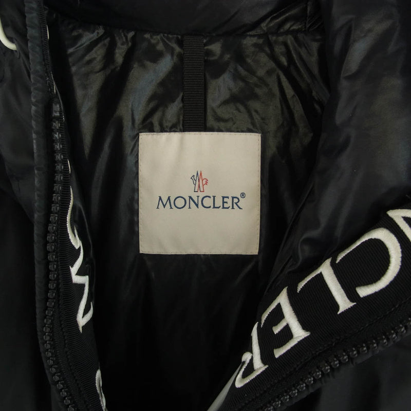 MONCLER モンクレール 19AW E20914194385 C0300 MONTCLA フーデッド ナイロン ダウン ジャケット ブラック 1 ブラック系 1【中古】