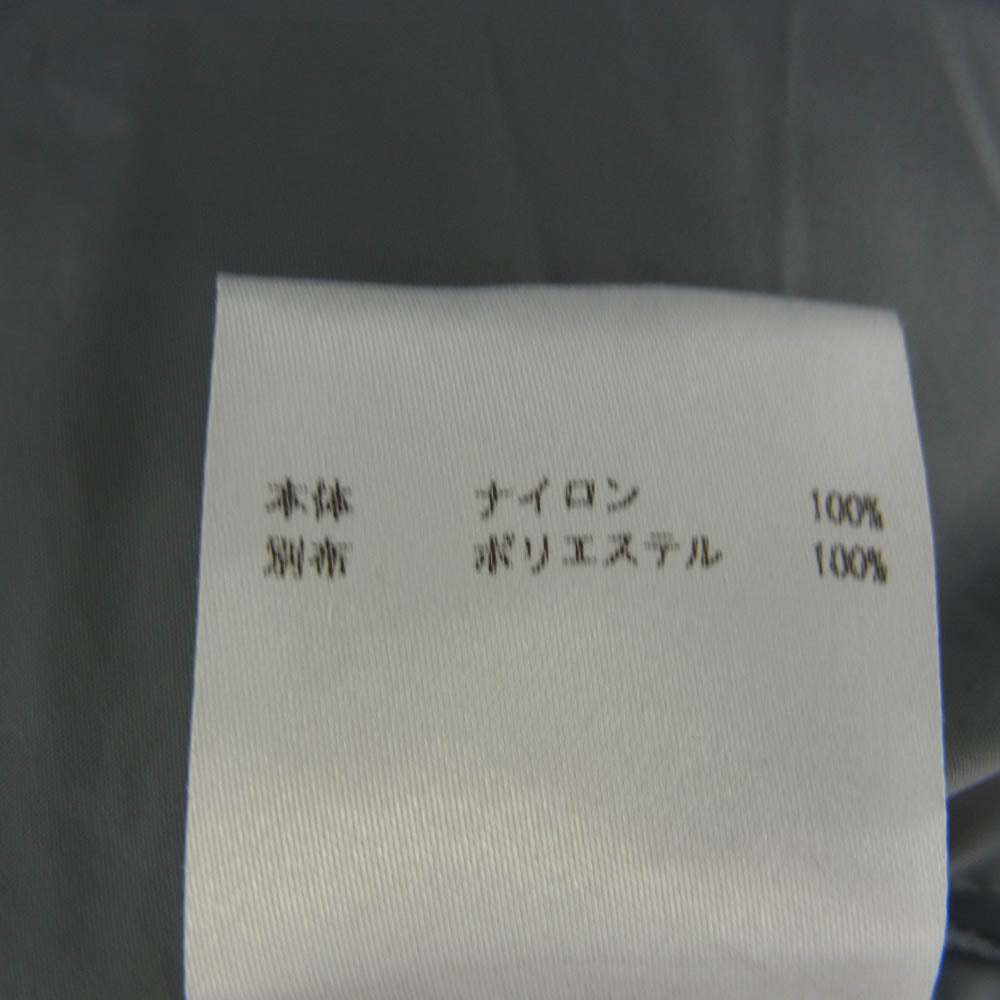 JIL SANDER ジルサンダー バックプリントパッチ ダブルジップ ナイロン フーデッド ジャケット グレー系 50【中古】