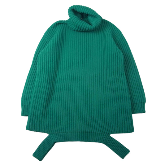 BALENCIAGA バレンシアガ 17AW 491963 T1424 オーバーサイズ タートルネック ケーブル ニットセーター グリーン系 36【中古】