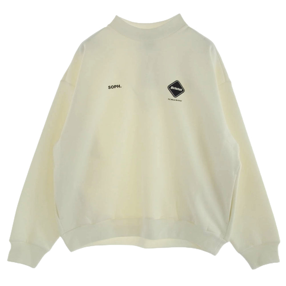 F.C.R.B. エフシーアールビー 24SS FCRB-240040　 TECH SWEAT TEAM CREWNECK BAGGY TOP テック スウェット クルーネック バギー トレーナー オフホワイト系 M【新古品】【未使用】【中古】