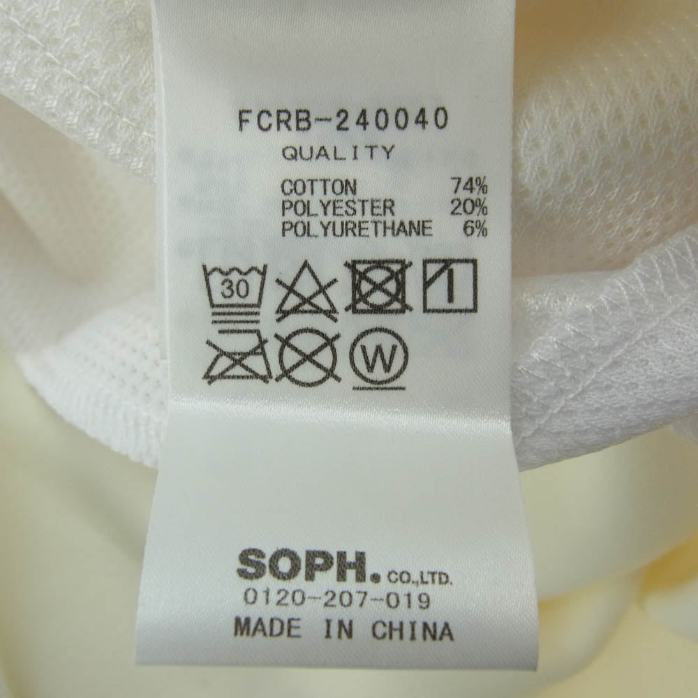 F.C.R.B. エフシーアールビー 24SS FCRB-240040　 TECH SWEAT TEAM CREWNECK BAGGY TOP テック スウェット クルーネック バギー トレーナー オフホワイト系 M【新古品】【未使用】【中古】