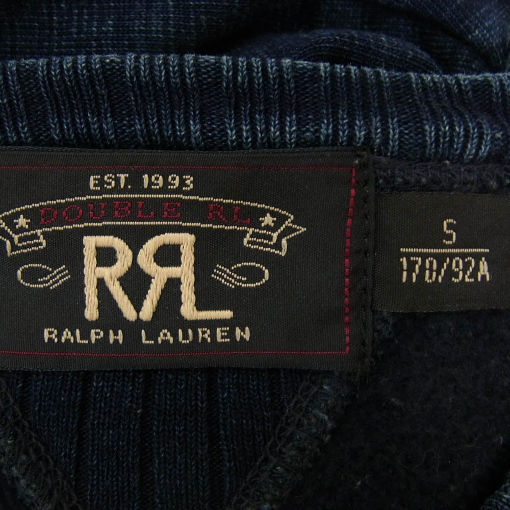 RRL ダブルアールエル スウェット トレーナー インディゴ 両Vガゼット ネイビー系 S【中古】