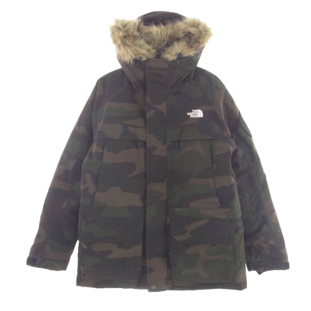 THE NORTH FACE ノースフェイス ND91410 Novelty McMurdo Parka ノベルティー マクマード パーカ ダウン ジャケット カモフラージュ 迷彩 カーキ系 M【中古】