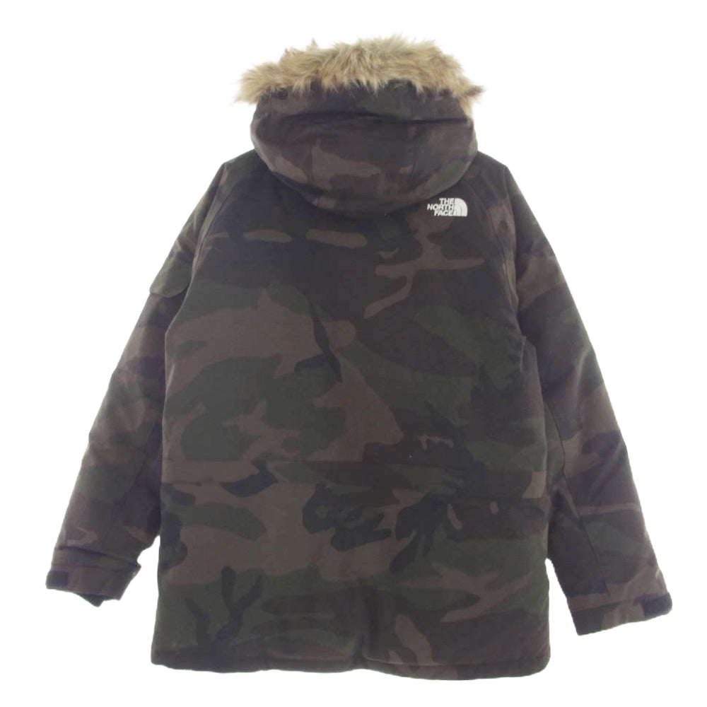 THE NORTH FACE ノースフェイス ND91410 Novelty McMurdo Parka ノベルティー マクマード パーカ ダウン ジャケット カモフラージュ 迷彩 カーキ系 M【中古】