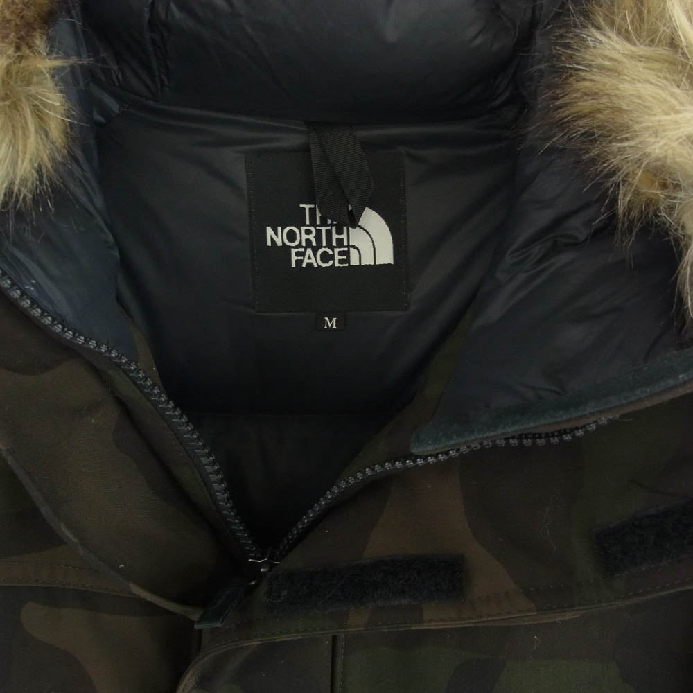 THE NORTH FACE ノースフェイス ND91410 Novelty McMurdo Parka ノベルティー マクマード パーカ ダウン ジャケット カモフラージュ 迷彩 カーキ系 M【中古】