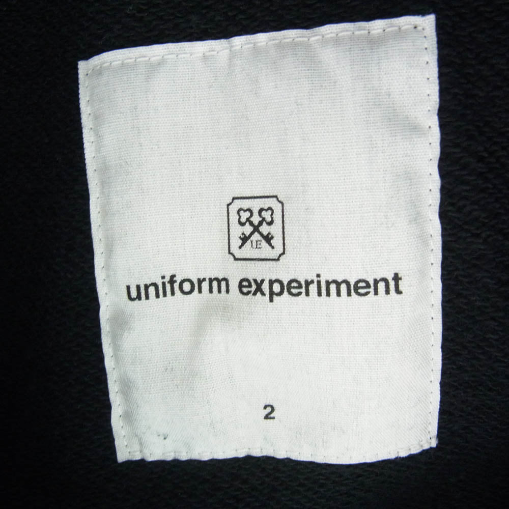 uniform experiment ユニフォームエクスペリメント 24SS AUTHENTIC LOGO SWEAT VARSITY JACKET オーセンティック ロゴ スウェット ブルゾン ブラック系 2【新古品】【未使用】【中古】