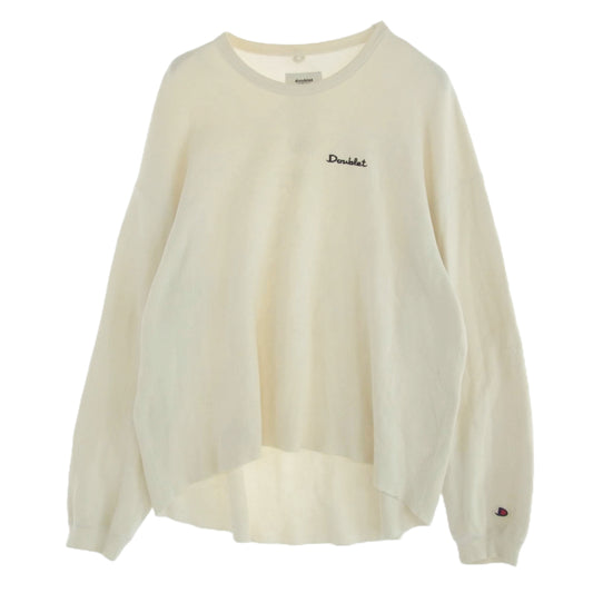 ダブレット 19AW33CS134 Skeleton Embroidery Thermal shirt スケルトン 刺繍 サーマル カットソー オフホワイト系 M【中古】