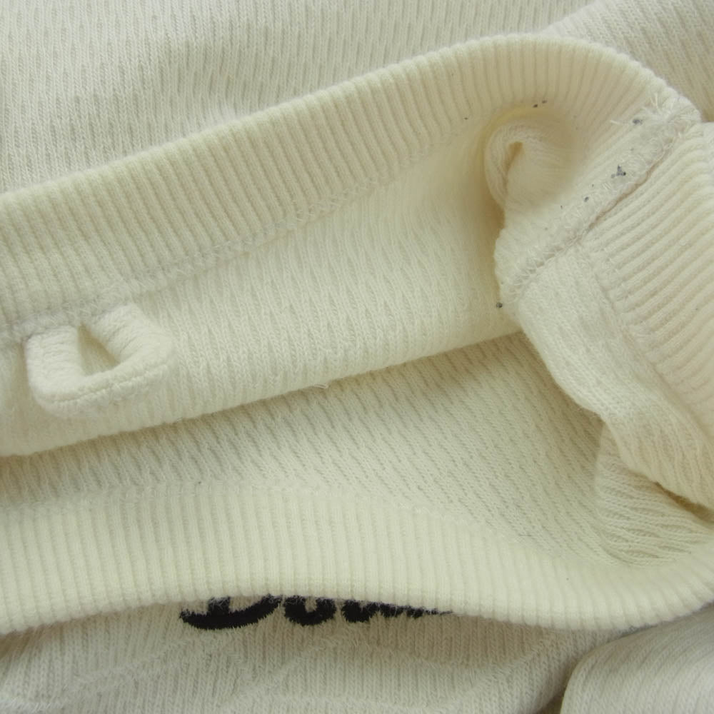 ダブレット 19AW33CS134 Skeleton Embroidery Thermal shirt スケルトン 刺繍 サーマル カットソー オフホワイト系 M【中古】