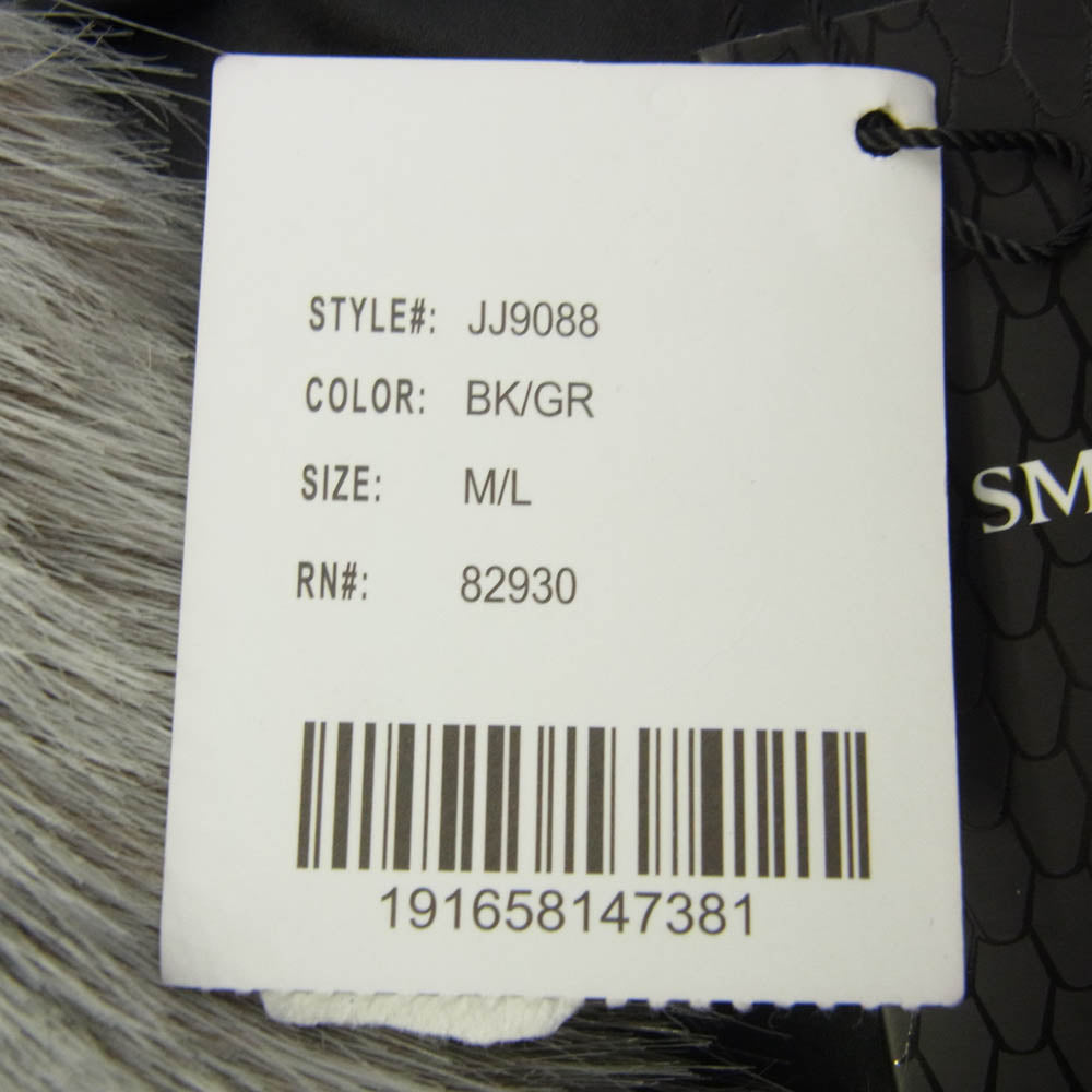 スモークライズ JJ9088 FULL FAUX FUR COAT フル フェイク ファー コート ジャケット M/L ホワイト系 ブラック系 M/L【新古品】【未使用】【中古】