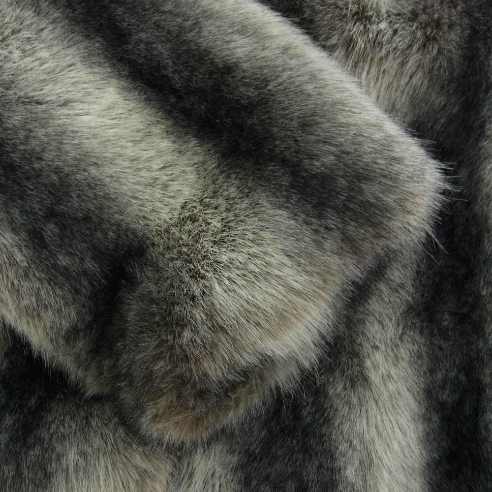 スモークライズ JJ9088 FULL FAUX FUR COAT フル フェイク ファー コート ジャケット M/L ホワイト系 ブラック系 M/L【新古品】【未使用】【中古】