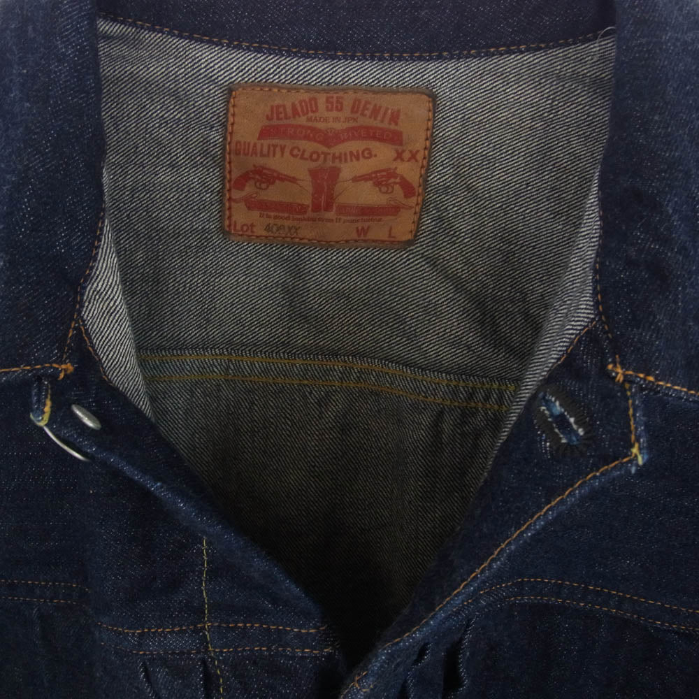 JELADO ジェラード JP94406 55 Denim Jacket  406XX 加工 デニム ジャケット インディゴブルー系 L【新古品】【未使用】【中古】