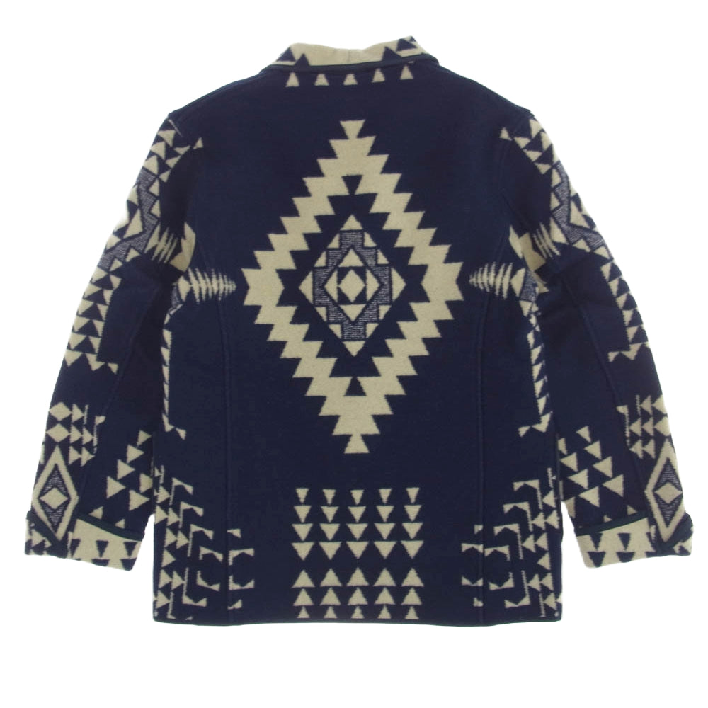 JELADO ジェラード AG63401 Salem Crosby Jacket Old Navy ネイティブ柄 ブランケット ジャケット ネイビー系 L【新古品】【未使用】【中古】