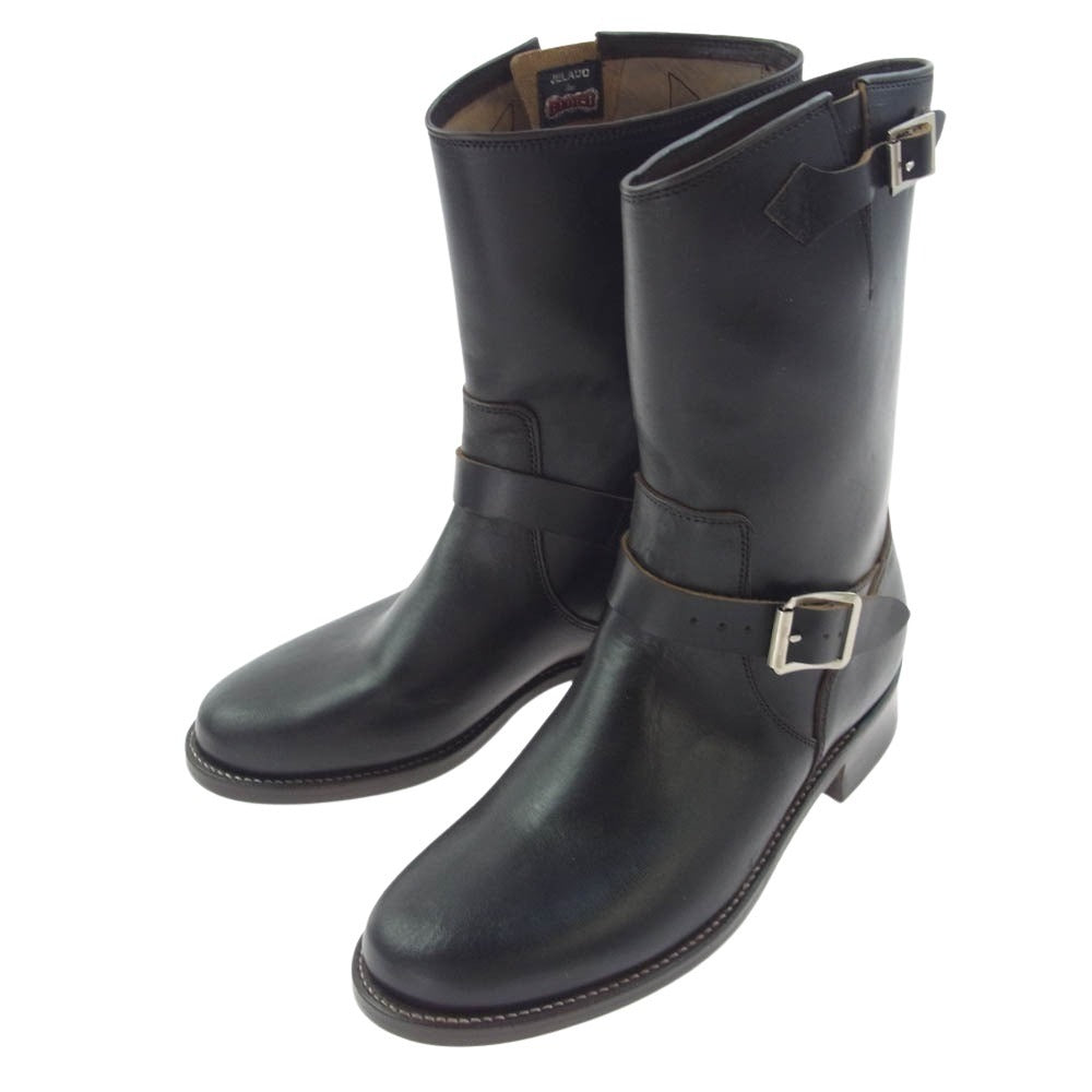 JELADO ジェラード 茶芯 the BOOTED ENGINEER BOOT BLACK エンジニア ブーツ ブラック系 US8.5【新古品】【未使用】【中古】