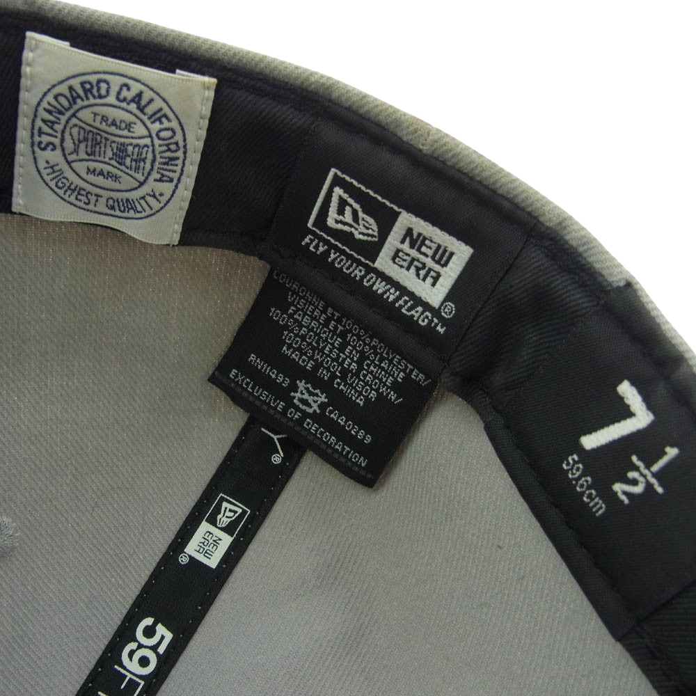 STANDARD CALIFORNIA スタンダードカリフォルニア NEW ERA ‘59 FIFTY Logo Cap ニューエラ ロゴ キャップ グレー系 59.6cm【中古】