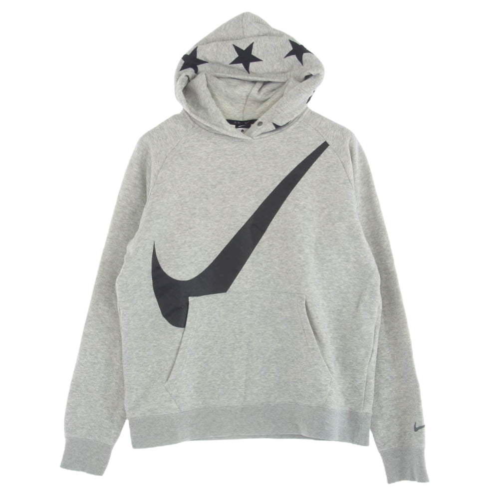F.C.R.B. エフシーアールビー 15AW 789529-063 SWEAT HOODIE ビッグスウェット ロゴ スウェット フーディ パーカー グレー系 L【中古】