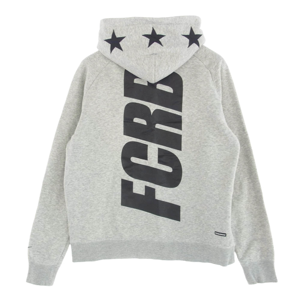 F.C.R.B. エフシーアールビー 15AW 789529-063 SWEAT HOODIE ビッグスウェット ロゴ スウェット フーディ パーカー グレー系 L【中古】