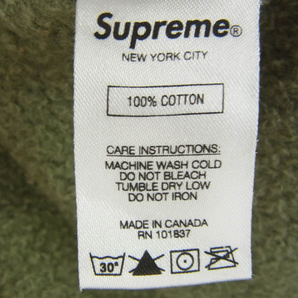 Supreme シュプリーム 18AW Split Crewneck Sweatshirt Brown スプリット クルーネック スウェット ブラウン Lサイズ ブラウン系 グリーン系 L【中古】