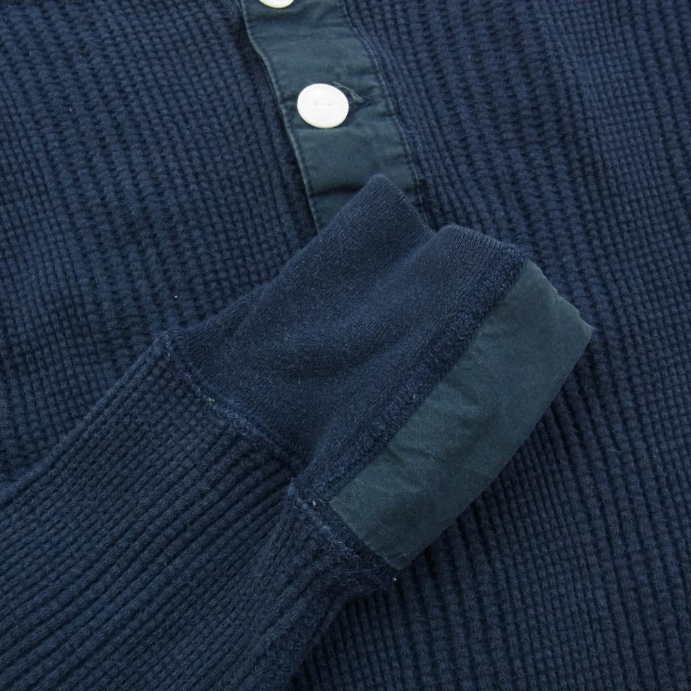 NEIGHBORHOOD ネイバーフッド 122ATNH-CSM06 ヘンリーネック コットン サーマル カットソー 長袖 ネイビー系 M【中古】