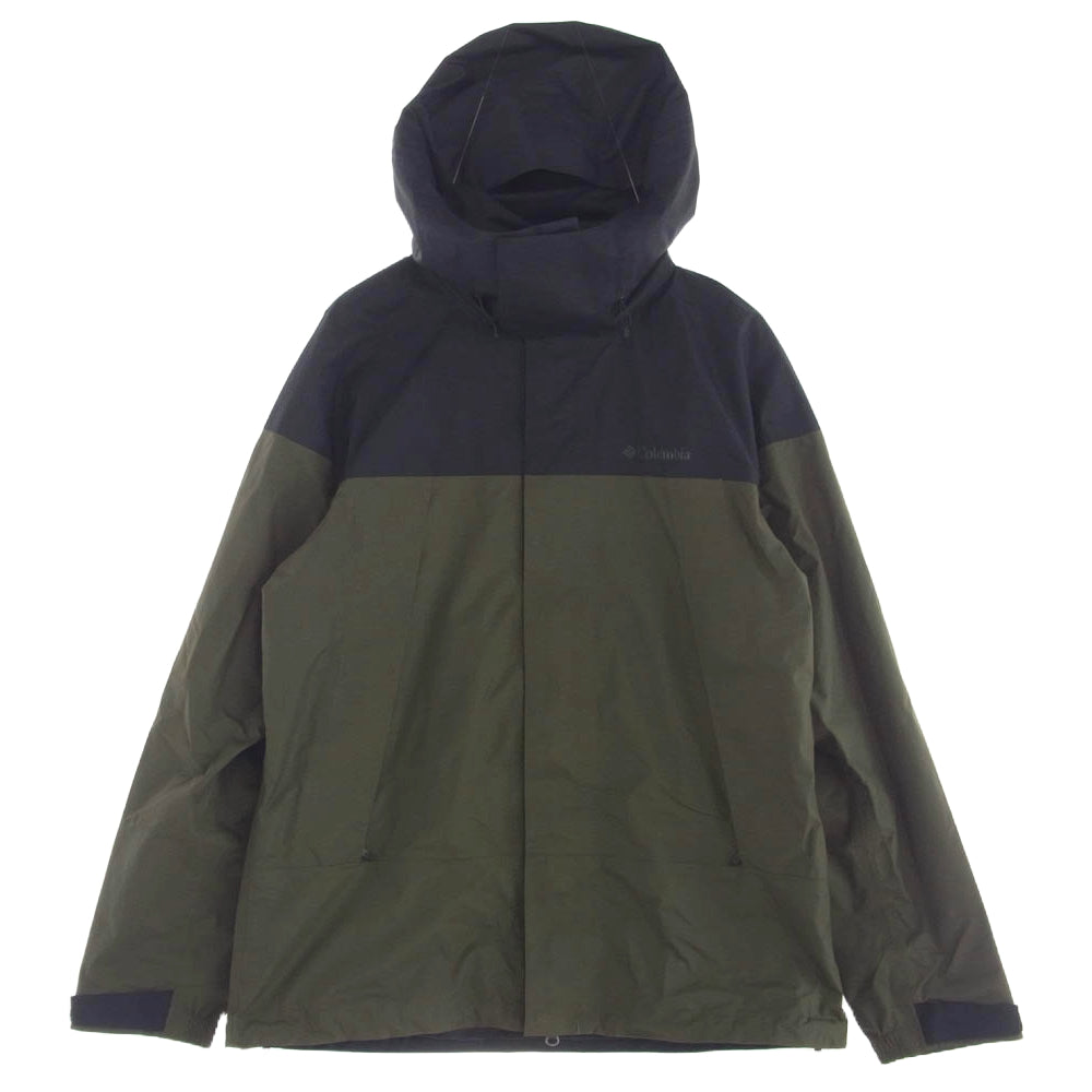 Columbia コロンビア PM5687 WOOD ROAD JACKET マウンテン パーカー ナイロン ジャケット カーキ系 XL【中古】