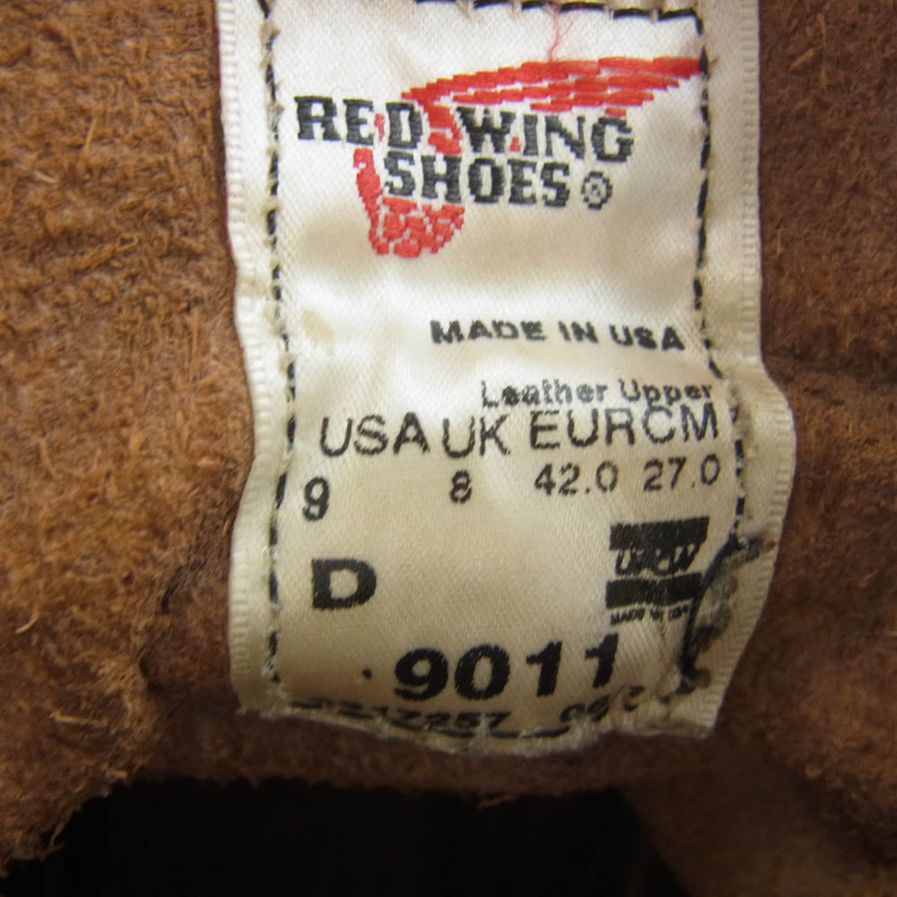 RED WING レッドウィング 9011 BECKMAN BOOTS ベックマン ブラックチェリー レザー ブーツ ブラウン系 27cm【中古】