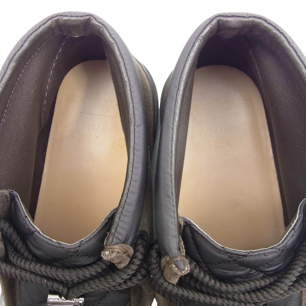 MONCLER モンクレール H20924D00020 M2285 × Clarks クラークス WALLABEE ワラビー スエード シューズ　 ブラウン系 26.5cm【中古】