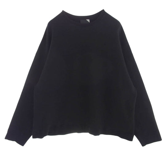 ATON エイトン KKAGBM0101 GARMENT DYE URAKE OVERSIZED SWEAT ガーメントダイ 裏毛 オーバーサイズ スウェット トレーナー ブラック系 04【中古】