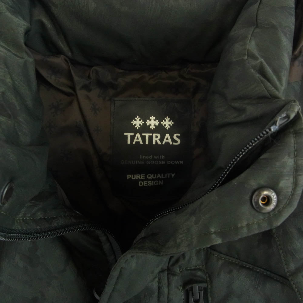TATRAS タトラス MTA16A4387 METAURO メタウロ フード ダウン ジャケット グリーン系 02【中古】