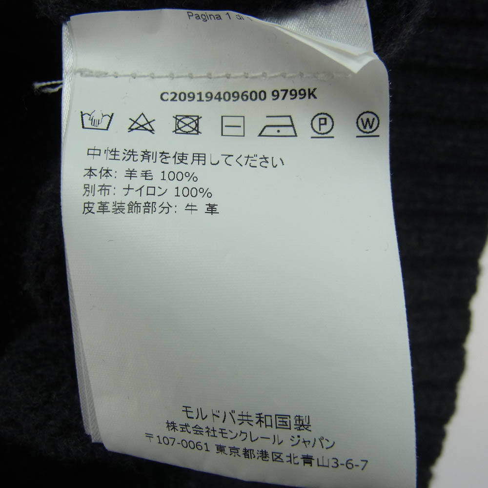 MONCLER モンクレール C20919409600 9799K モンクレールジャパンタグ MAGLIONE TRICOT CARDIGAN ウール ニット ブルゾン グレー系【中古】