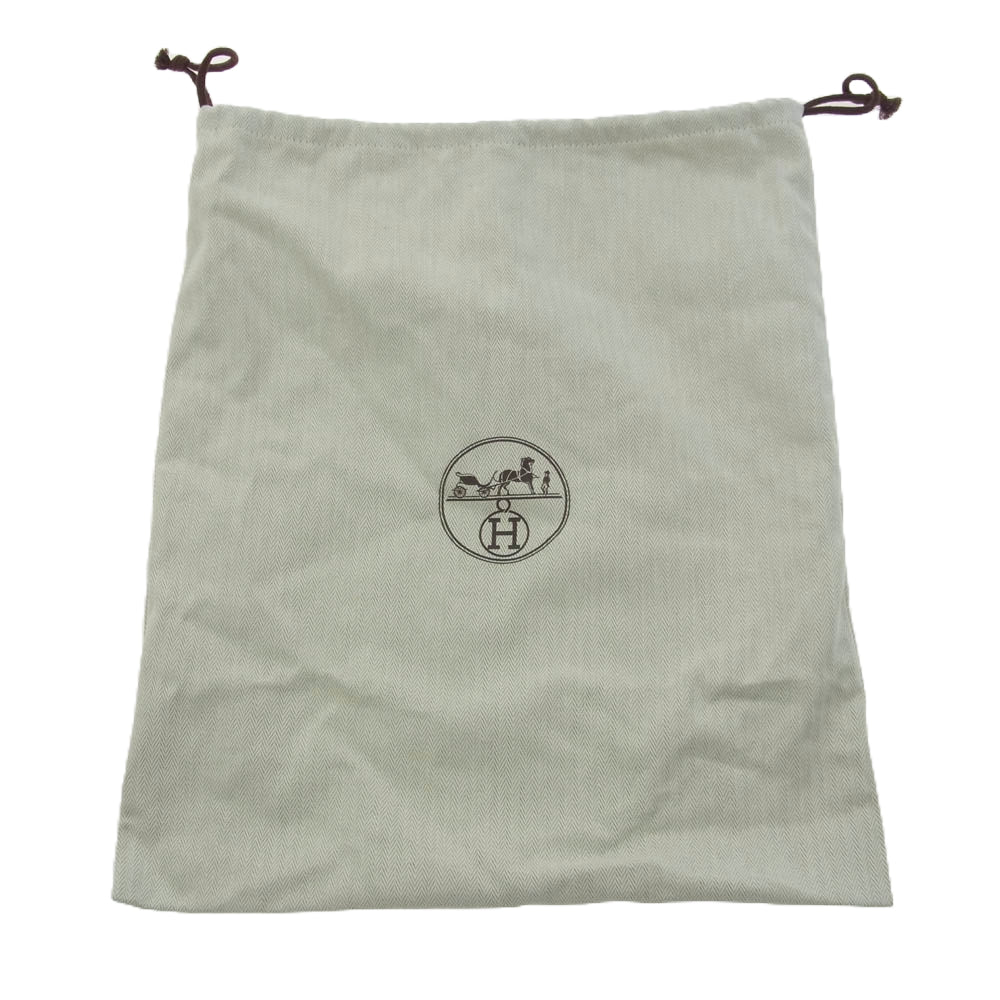 HERMES エルメス ネバダ シルヴェル ホースレザー パッチ キャップ ブラック系 60【中古】