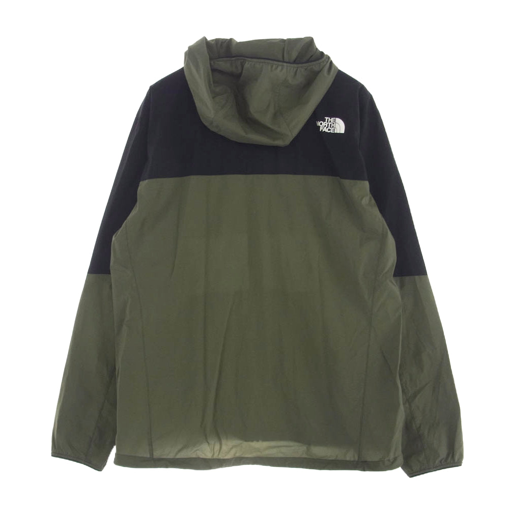 THE NORTH FACE ノースフェイス NP72070 Anytime Wind Hoodie エニータイム ウィンド フーディ ジャケット ブラック系 モスグリーン系 XL【中古】