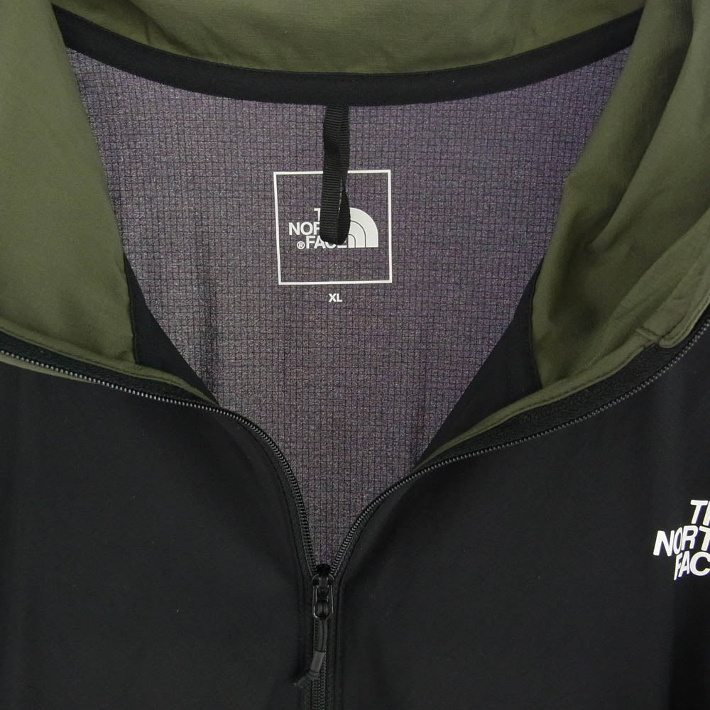 THE NORTH FACE ノースフェイス NP72070 Anytime Wind Hoodie エニータイム ウィンド フーディ ジャケット ブラック系 モスグリーン系 XL【中古】