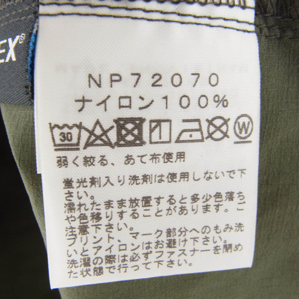 THE NORTH FACE ノースフェイス NP72070 Anytime Wind Hoodie エニータイム ウィンド フーディ ジャケット ブラック系 モスグリーン系 XL【中古】