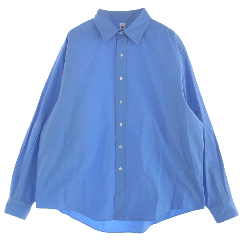 エルイー 21-050-053-2180-1-0 EXTRA WIDE REGULAR COLLAR エクストラ ワイド レギュラーカラー 長袖 シャツ ブルー ブルー系 2【中古】