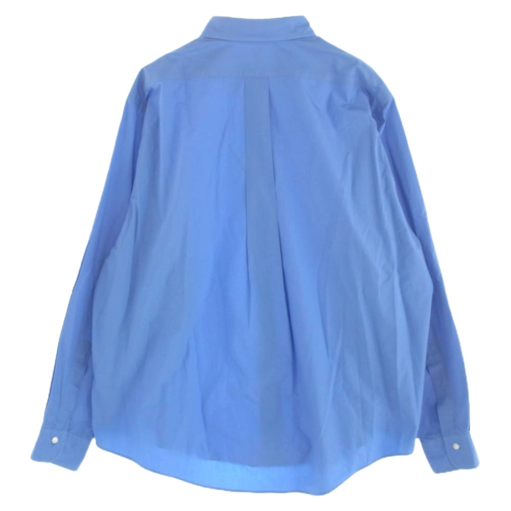 エルイー 21-050-053-2180-1-0 EXTRA WIDE REGULAR COLLAR エクストラ ワイド レギュラーカラー 長袖 シャツ ブルー ブルー系 2【中古】