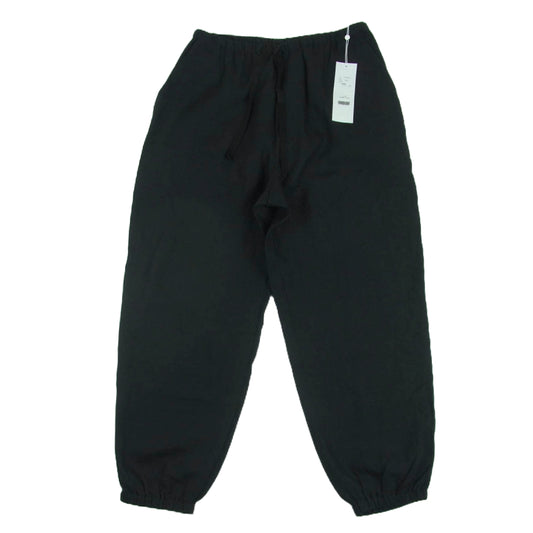 COMOLI コモリ 24SS Z01-03009 カナパ ドローストリング パンツ ブラック系 2【新古品】【未使用】【中古】