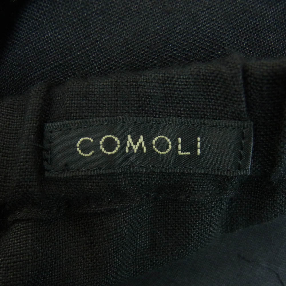 COMOLI コモリ 24SS Z01-03009 カナパ ドローストリング パンツ ブラック系 2【新古品】【未使用】【中古】