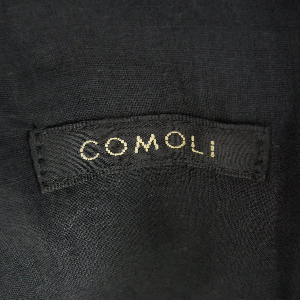 COMOLI コモリ 24SS Z01-01007 カナパ ジップ ショート ジャケット ブラック系 2【新古品】【未使用】【中古】