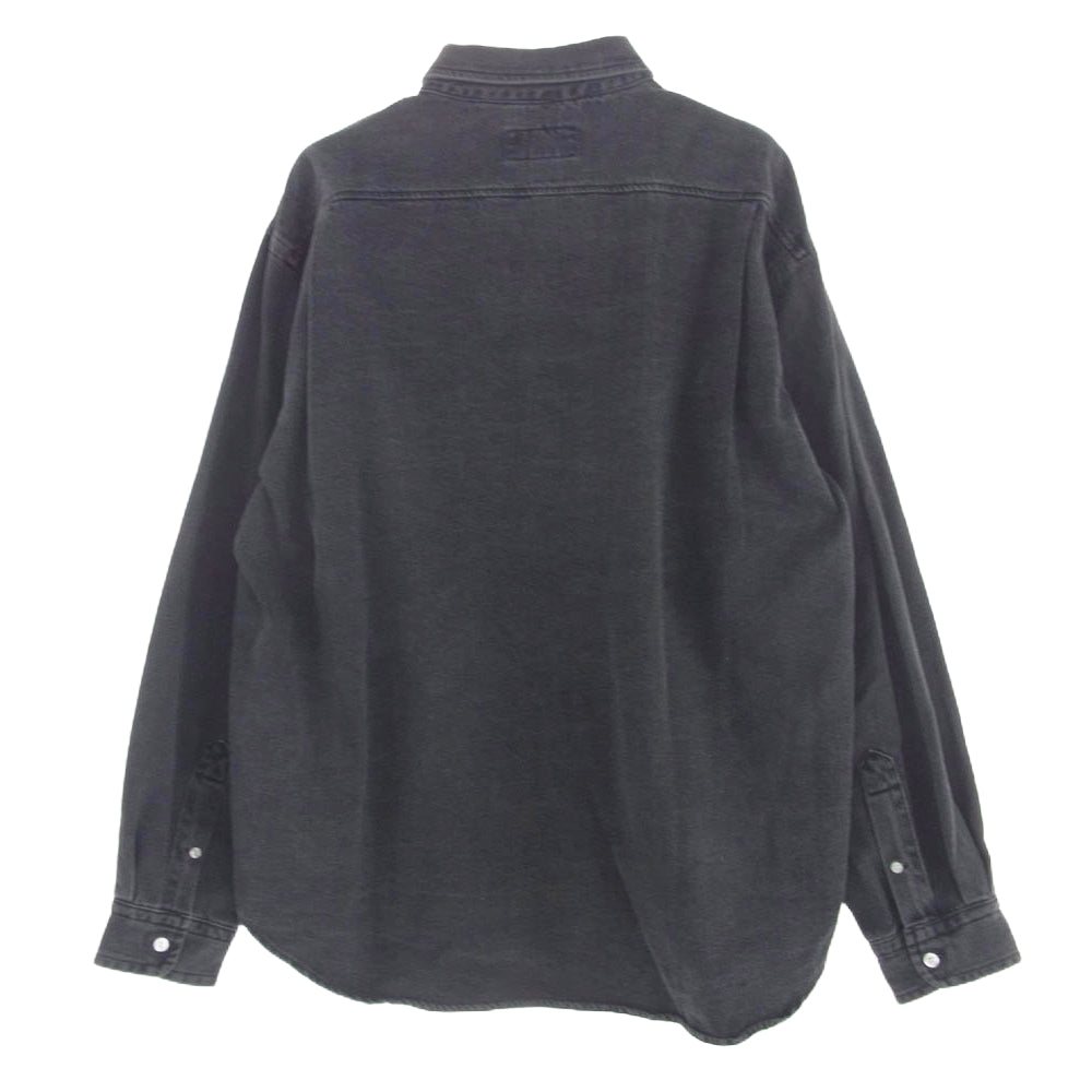 ディスイズネバーザット Washed Denim Shirt ウォッシュド デニムシャツ グレー系 L【中古】