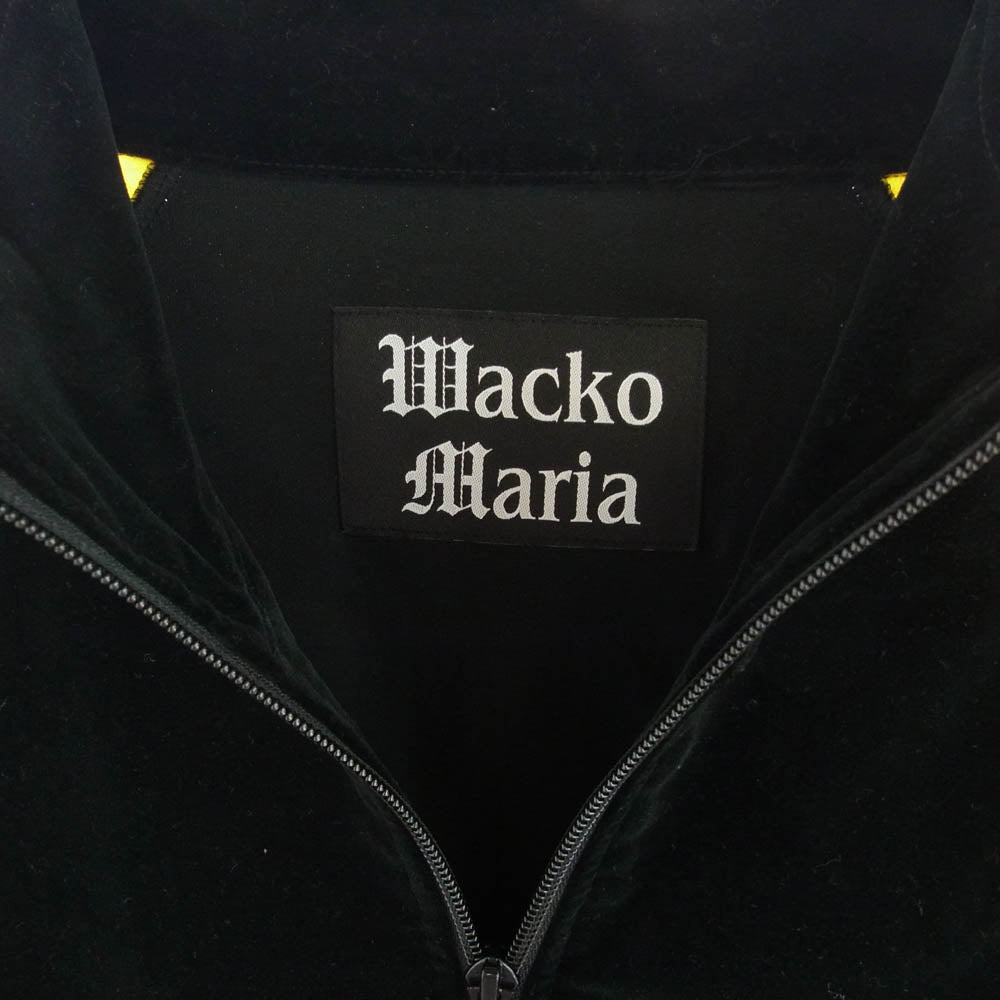 WACKO MARIA ワコマリア VELVETEEN TRACK JACKET ベルベット フルジップ トラックジャケット ブラック系 マルチカラー系 S【中古】