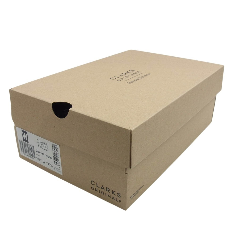 Hender Scheme エンダースキーマ × CLARKS クラークス  Desert Seam  デザート スエード ブーツ ブラック系 US9.5【中古】