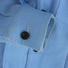 Sacai サカイ 24-07492 Double Faced Silk Cotton Shirt Dres ダブルフェイス シルク コットン シャツ ドレス ジャケット ライトブルー系 ブラック系 2【中古】