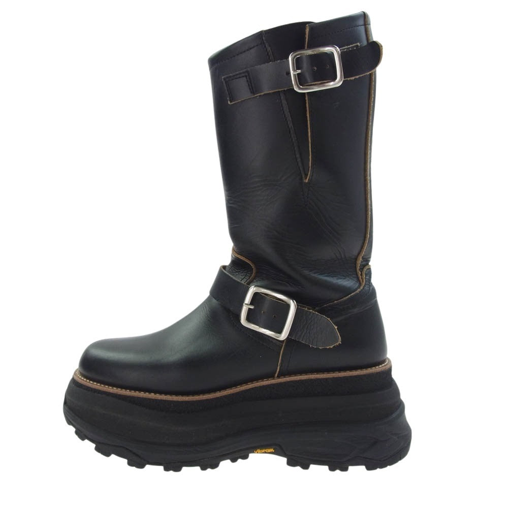 Sacai サカイ 24-07475 Engineer Boots エンジニア ブーツ ブラック系 39【中古】