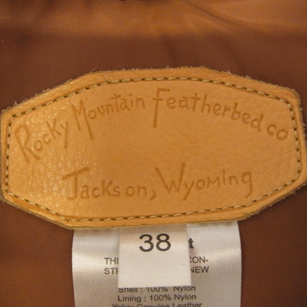 Rocky Mountain FeatherBed ロッキーマウンテンフェザーベッド 450-452-01 ダウンベスト ブラウン系 38【中古】